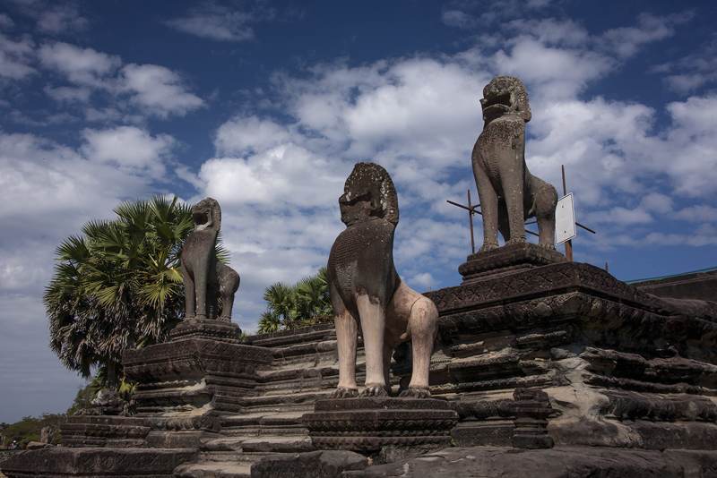 The Lions of Angkor Thom